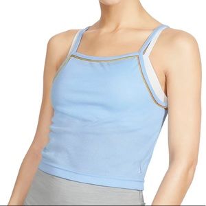 Nike Yoga Luxe Blue Crop Tank Top